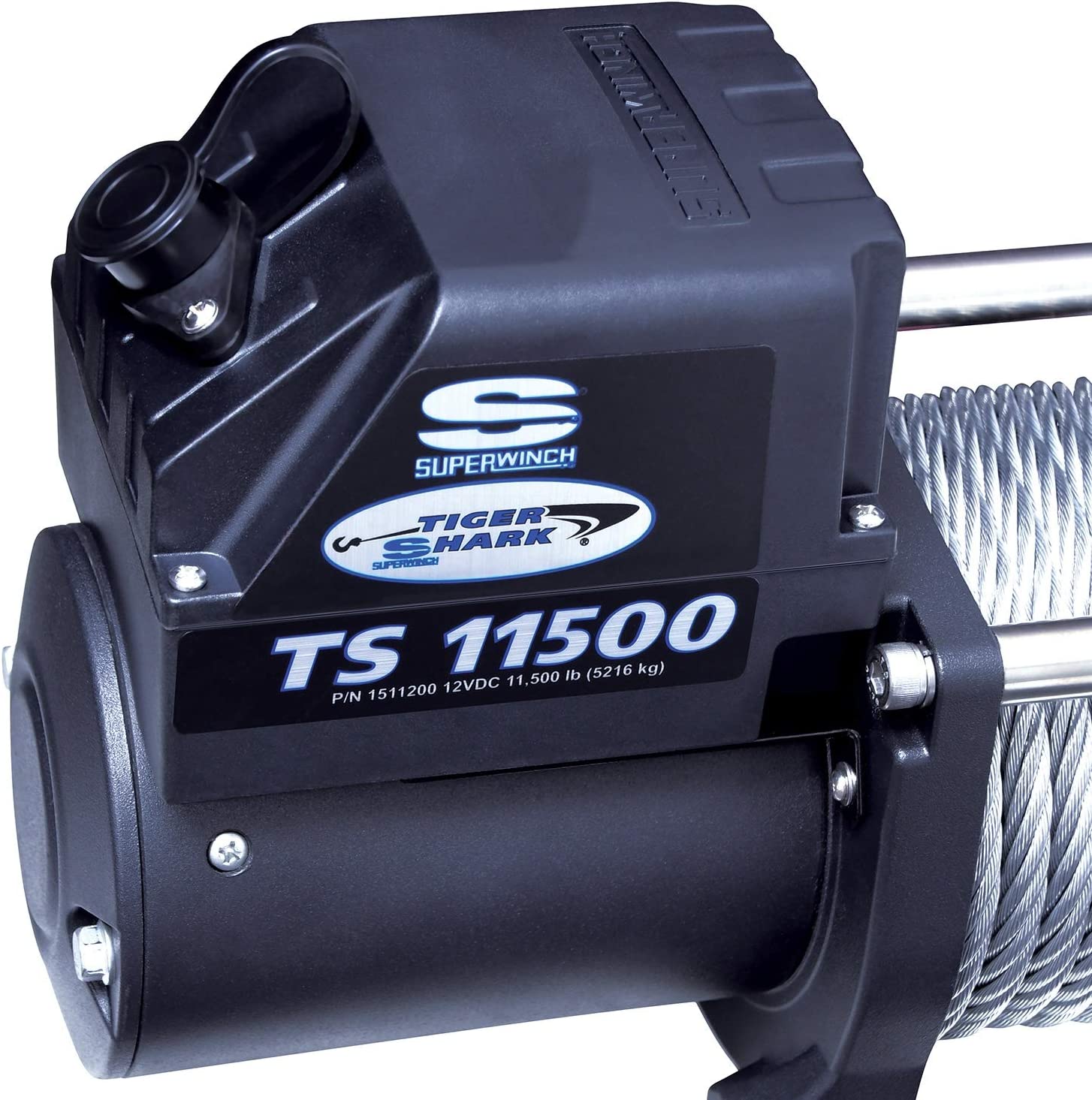 Superwinch Tiger Shark 11500 12V Wire Rope Winch - 1511200