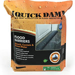 Quick Dam QD610-1 Water-Activated Flood Barrier-1 Pack, Black- 26 Barriers