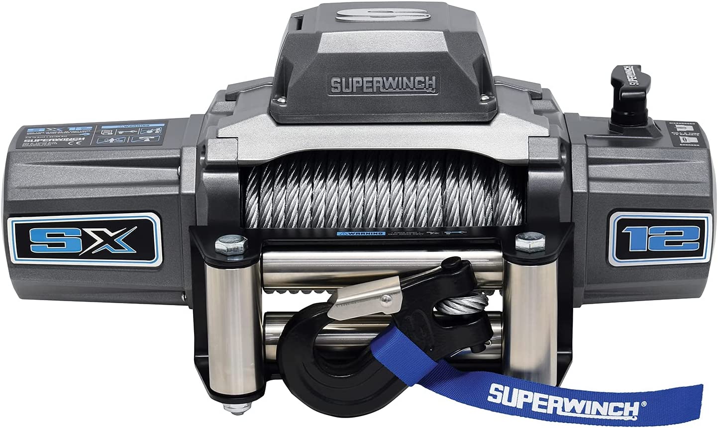 Superwinch SX12 12V Wire Rope Winch 12000 lb Capacity - 1712200