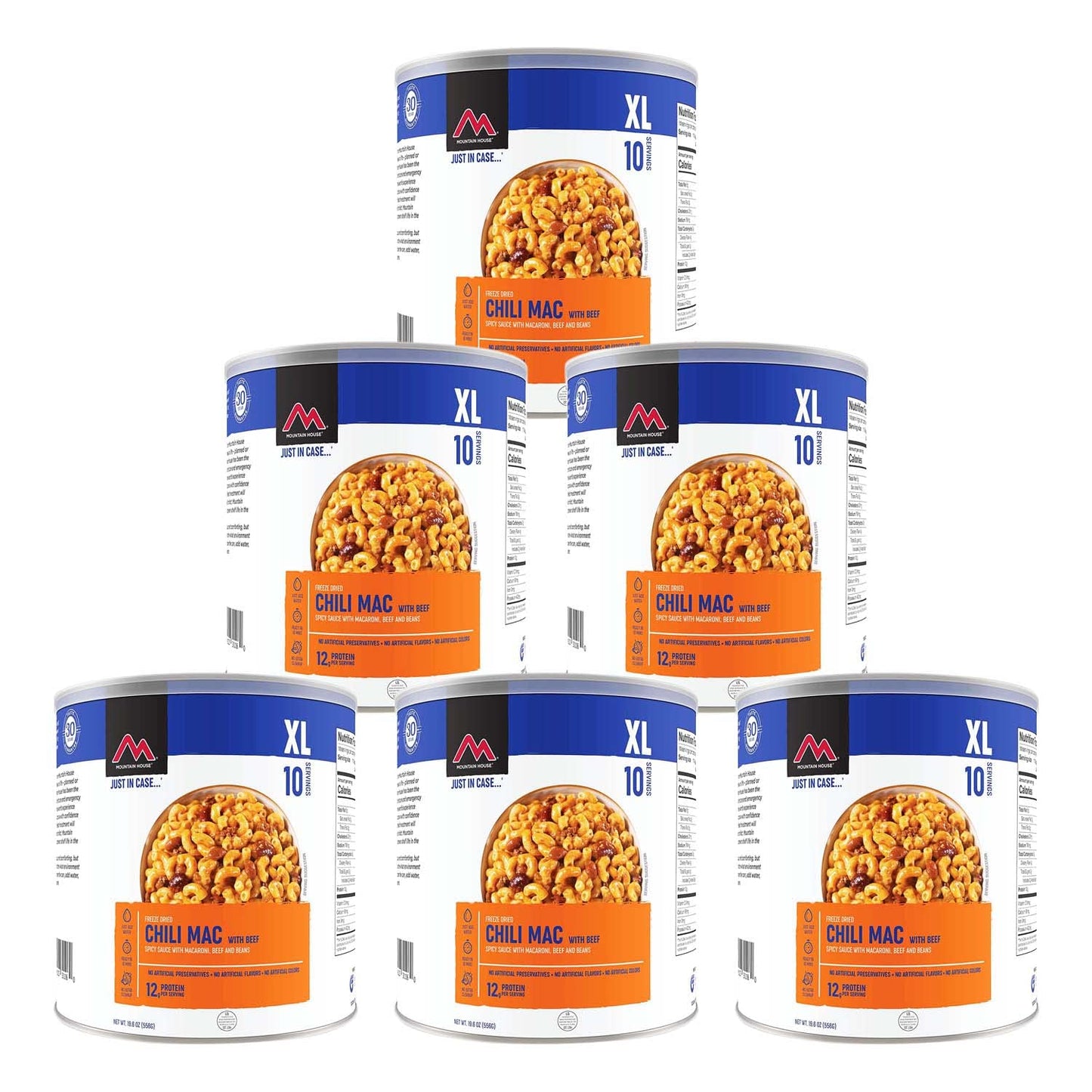 Combo Offer- Mountain House Chili Mac w/beef &  Rice & Chicken #10 Can Freeze Dried Food