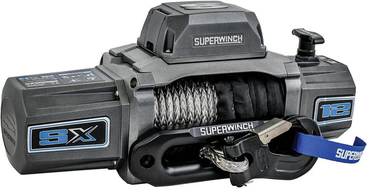 Superwinch SX12SR 12V DC 12,000lb Synthetic Rope Winch - 1712201
