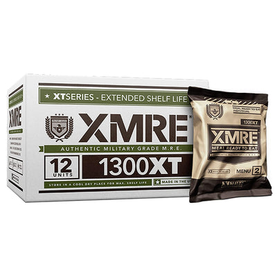 XMRE 1300XT Meals With Heaters Fully Cooked 6 Different Meals Case of 12