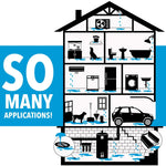 Quick Dam Indoor Water Dam (WUB210-12) - 2.5-Inch x 10-Feet - 12-Pack , Orange