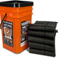 Quick Dam Grab & Go Flood Kit includes 5- 10ft Flood Barriers in Bucket