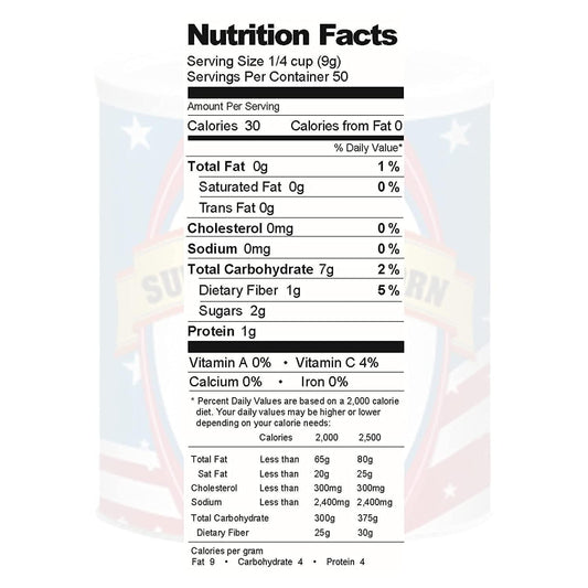 American Food Supply freeze-dried sweet corn | Emergency Food Storage