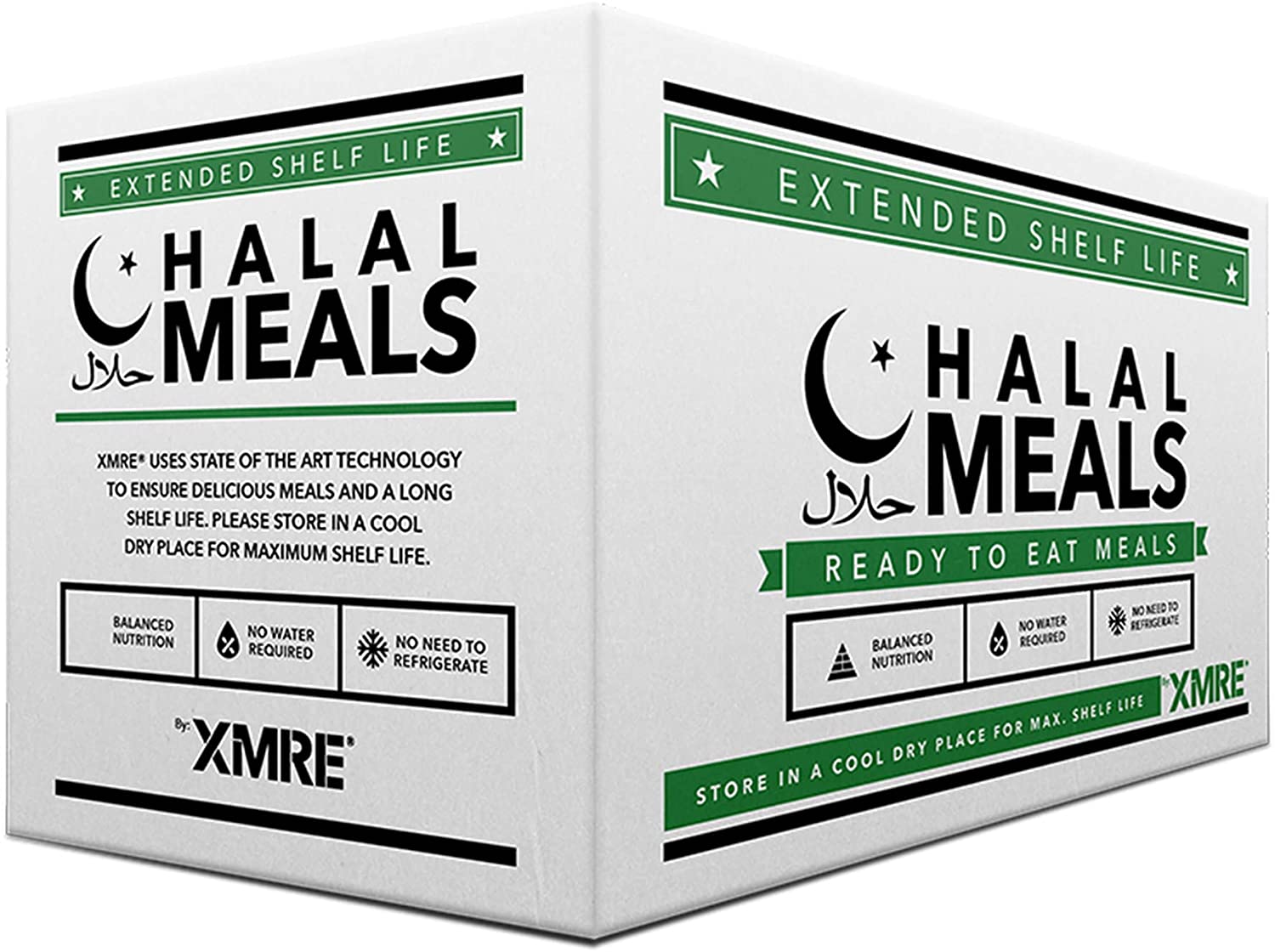 XMRE Halal Meals 1000 - CASE OF 15 MEALS FRH - Ready to Eat Meals