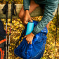 Hydrapak Flux - Collapsible Backpacking Water Bottle (1 Liter) - BPA Free, Ultra Light, Spill-Proof Twist Cap - Mammoth Grey