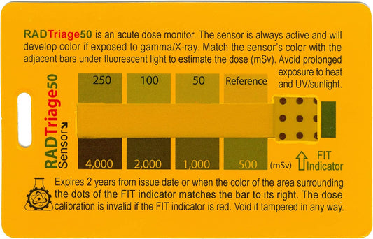 Combo of RAD Triage 50 Personal Radiation Detector & Safecastle tool kit