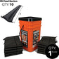 Quick Dam Grab & Go Flood Kit includes 10- 5-ft Flood Barriers in Bucket (QDGG5-10)