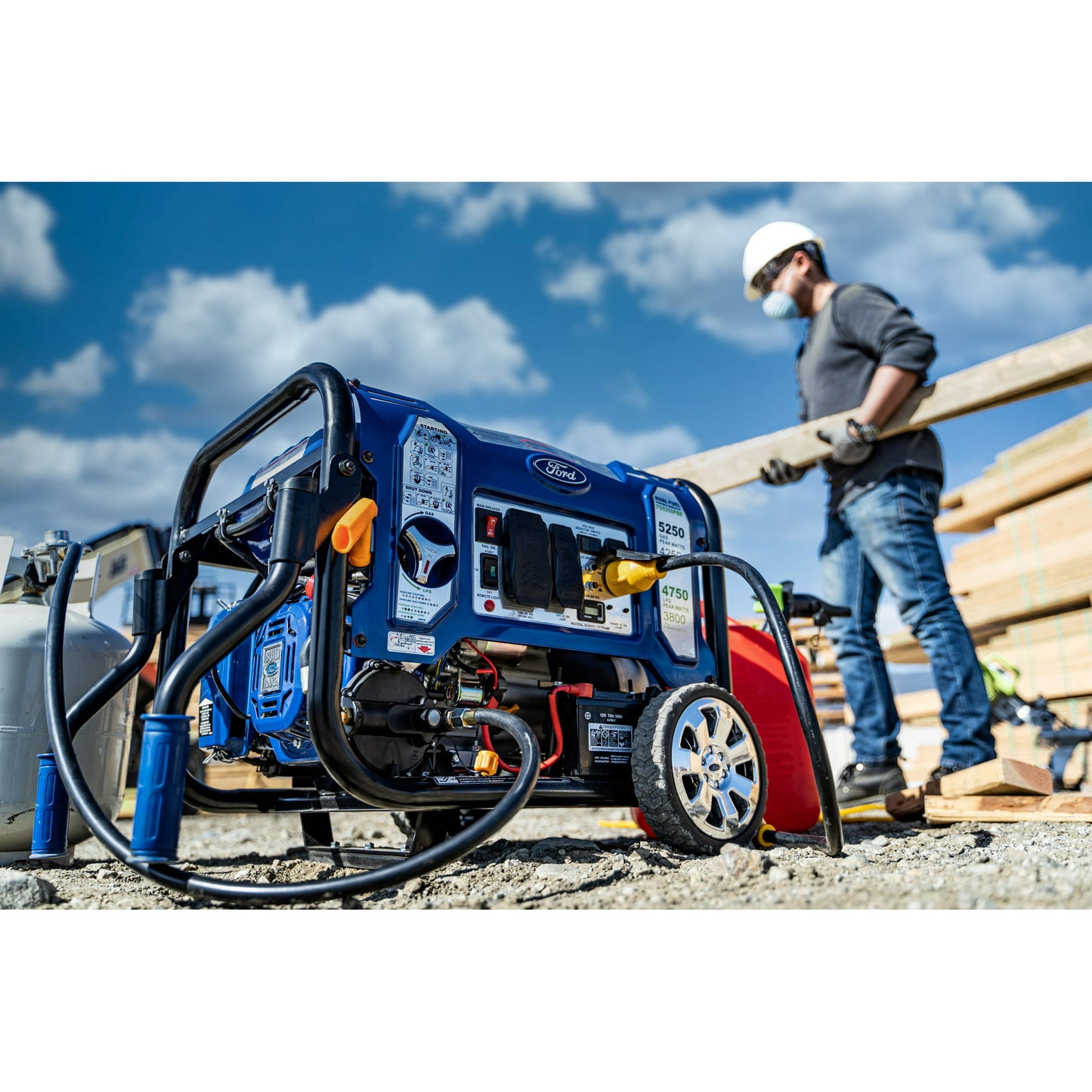 Ford 5,250 watt Dual Fuel Generator with Remote Start - FG5250PBR