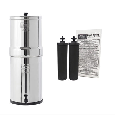 Big Berkey Water Filter System 2.25 Gallons (8.5 L) with Accessories