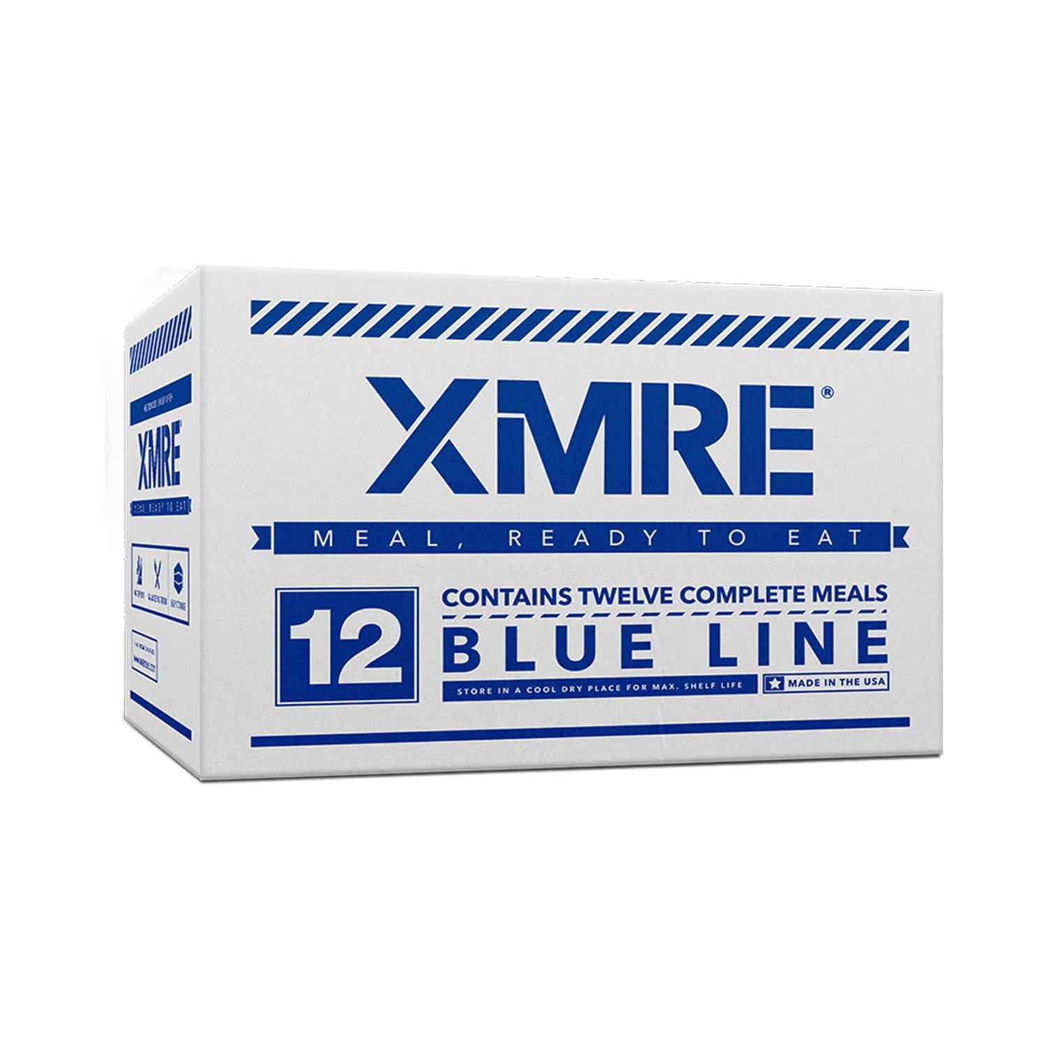 XMRE Blue Line Meals - 12 Case with Heaters (Meal Ready to Eat)