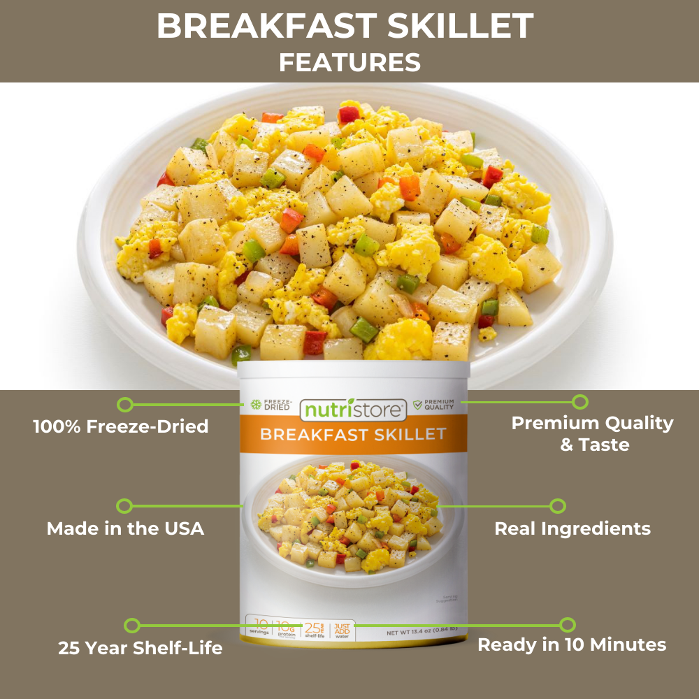 Nutristore Breakfast Skillet Freeze Dried - #10 Can – Safecastle