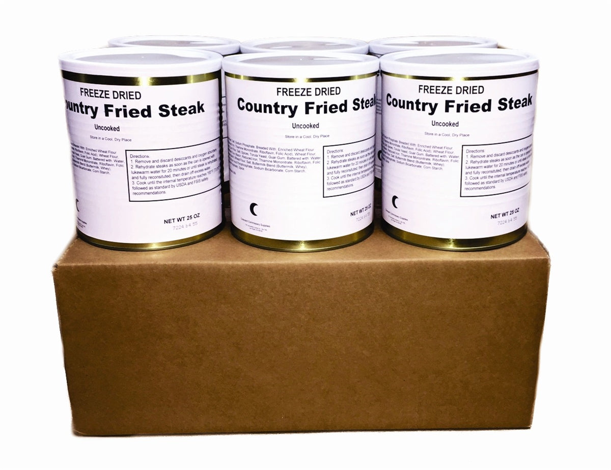 Military Surplus Freeze Dried Country Fried Steaks - Safecastle