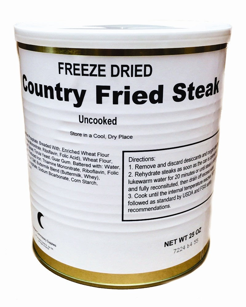 Military Surplus Freeze Dried Country Fried Steaks - Safecastle