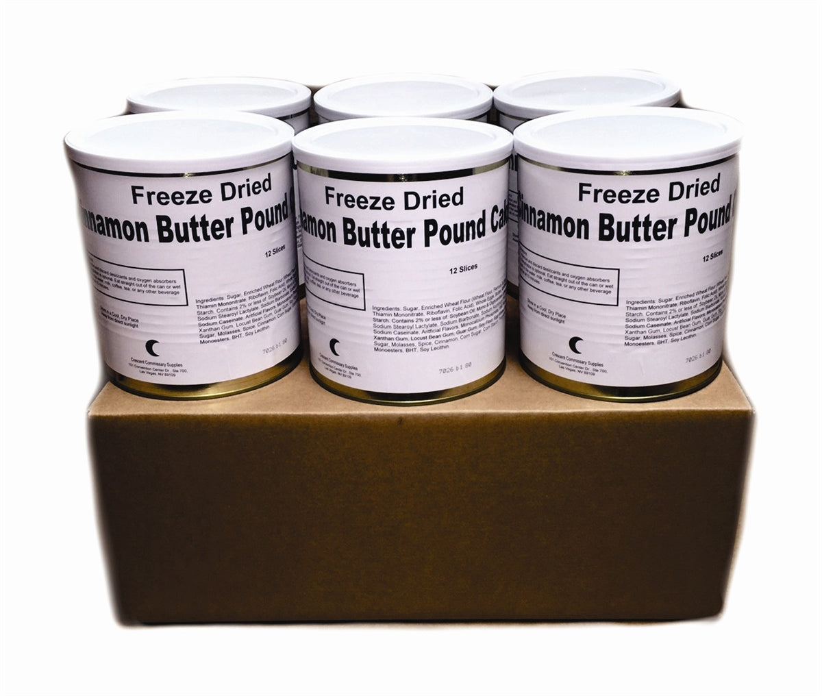 Military Surplus Freeze Dried  Double Chocolate Pound Cakes #10 Can