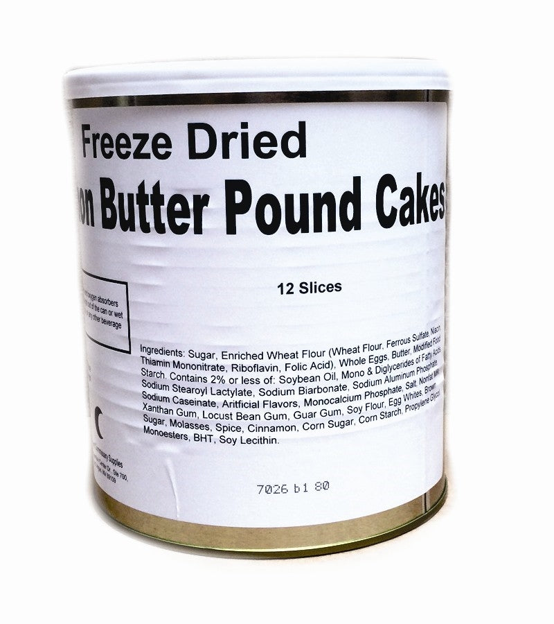 Military Surplus Freeze Dried Iced Double Chocolate Pound Cakes #10 Can