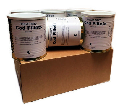 dried cod fish in a box Military Surplus Freeze Dried Canned Cod Fish Fillets