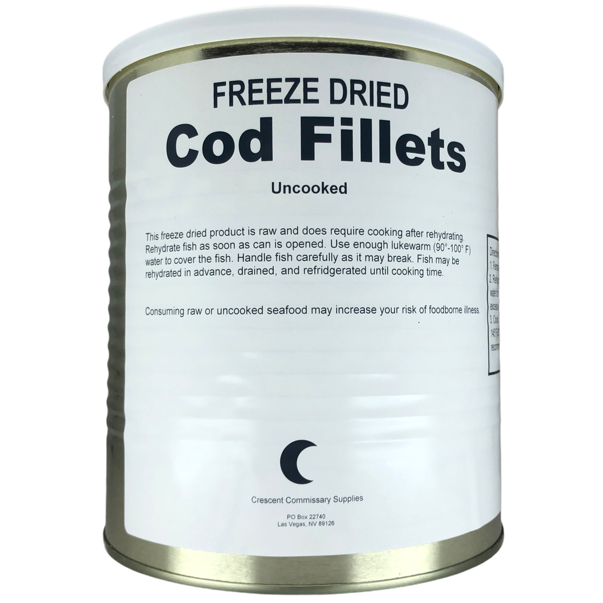 Military Surplus Freeze Dried Canned Cod Fish Fillets - Safecastle