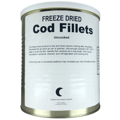 Military Surplus Freeze Dried Canned Cod Fish Fillets - Safecastle