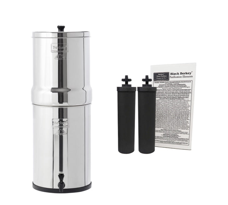 Crown Berkey Water Filter 6 Gallons (22.7 L) with Accessories