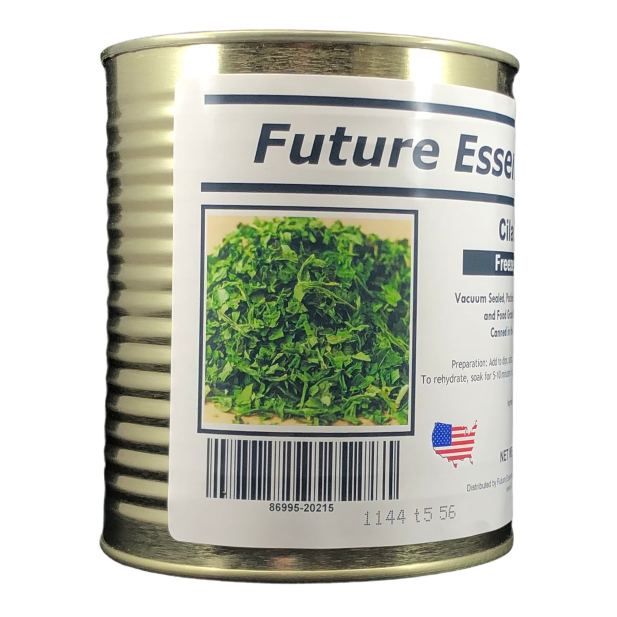 1 Case of 12 Cans - Future Essentials Freeze Dried Cilantro #2.5 Can / 3 oz is the perfect way to add the fresh taste of cilantro to your meals, without the hassle of buying and storing fresh cilantro. Our freeze dried cilantro is made from 100% fresh cilantro, which is carefully freeze dried to preserve its flavor, nutrients, and color.