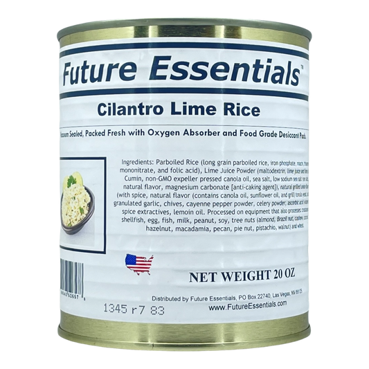 Future Essentials Cilantro Lime Rice 1 Case of 12 Cans - Safecastle