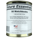 Future Essentials Canned Matchbooks Disaster Kit 12 Cans (50 matchbooks per can) - #2.5 Size Cans