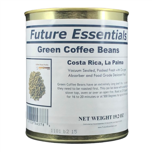 Costa Rican La Palma Green Coffee Beans, 12 Cans - Future Essentials - Safecastle