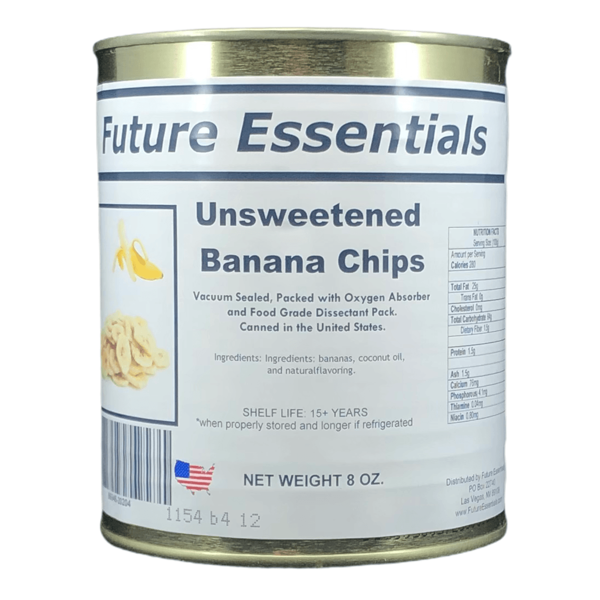 Future Essentials Dehydrated Unsweetened Banana Chips case - Safecastle