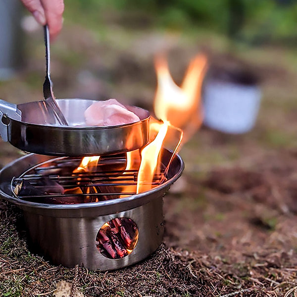  Kelly Kettle Camp Stove Stainless Steel - Boils Water