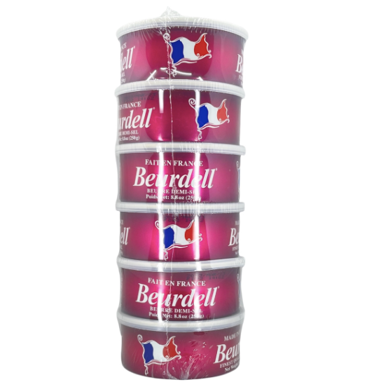 Beurdell Butter - Pasteurized French Salted Butter in 8.8oz (250g).