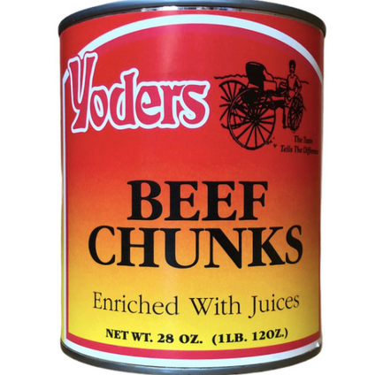 Yoder's fresh REAL Canned Beef Chunks