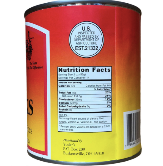 Yoders Canned Beef Chunks