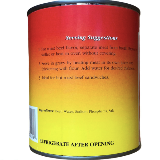 Yoders Canned Beef Chunks