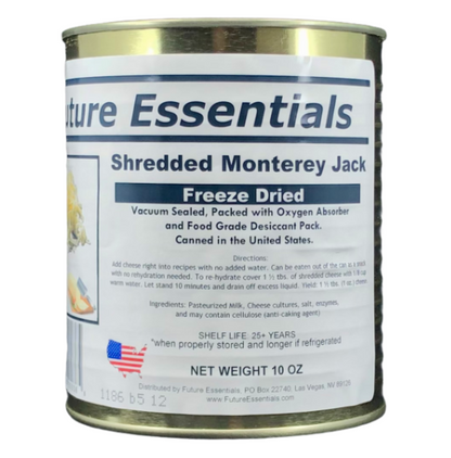 Future Essentials Freeze Dried Shredded Monterey Jack Cheese