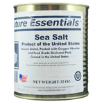 Fine granulated Sea Salt is packed in a #2.5 Can / 32oz