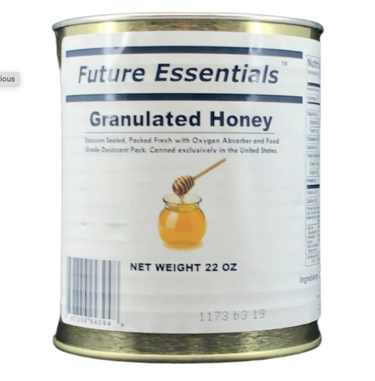 Future essentials Granulated Honey (Case of 12 Cans)