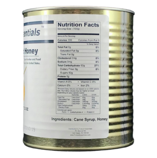 Future essentials Granulated Honey (Case of 12 Cans)