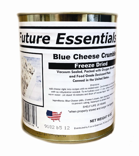 Future Essentials Freeze Dried Crumbled Blue Cheese case (12 Cans)
