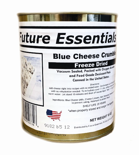 Future Essentials Freeze Dried Crumbled Blue Cheese Case (12 Cans)