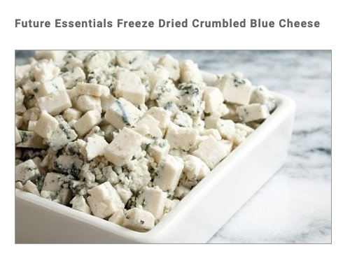 Future Essentials Freeze Dried Crumbled Blue Cheese Case (12 Cans)