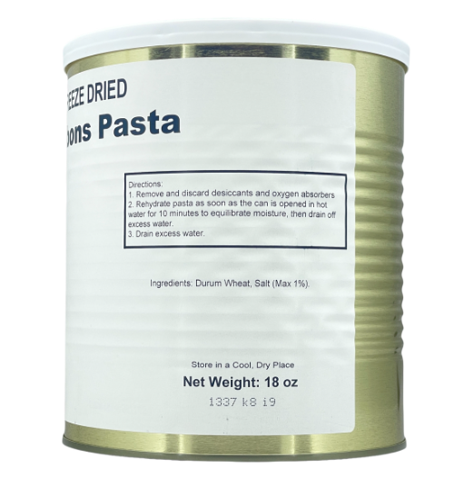Military Surplus Freeze Dried Ribbons Pasta - Safecastle
