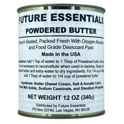Future Essentials Powdered Butter - #2.5 / 17 Servings/ Can- 12 Cans
