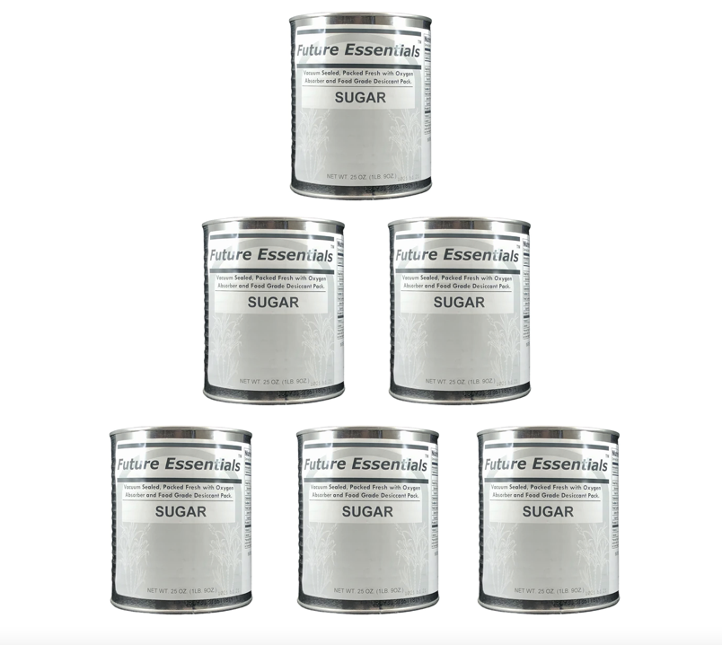 Future essential Canned Granulated White Sugar 6 cans