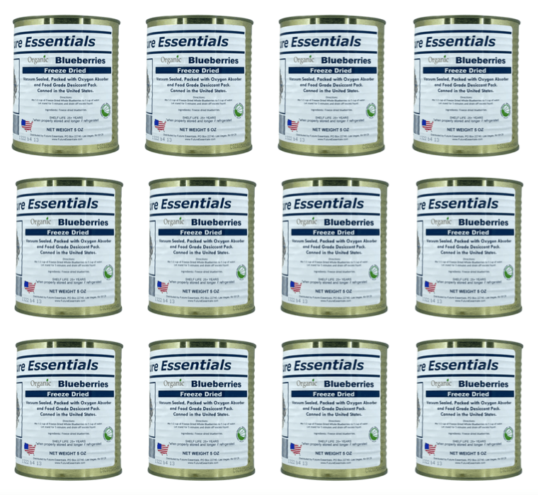 Blueberries Freeze Dried by Future Essentials - ( Case of 12 cans ) - Safecastle