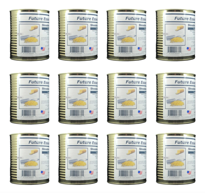 Future Essentials Freeze Dried Mozzarella Cheese 12 cans