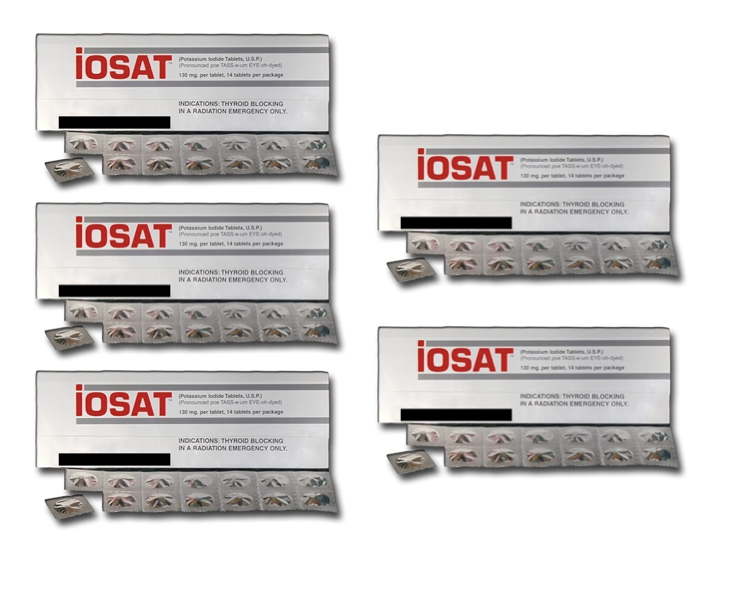 IOSAT KI Potassium Iodide Tablets 130 MG X 5 Tablets Pack