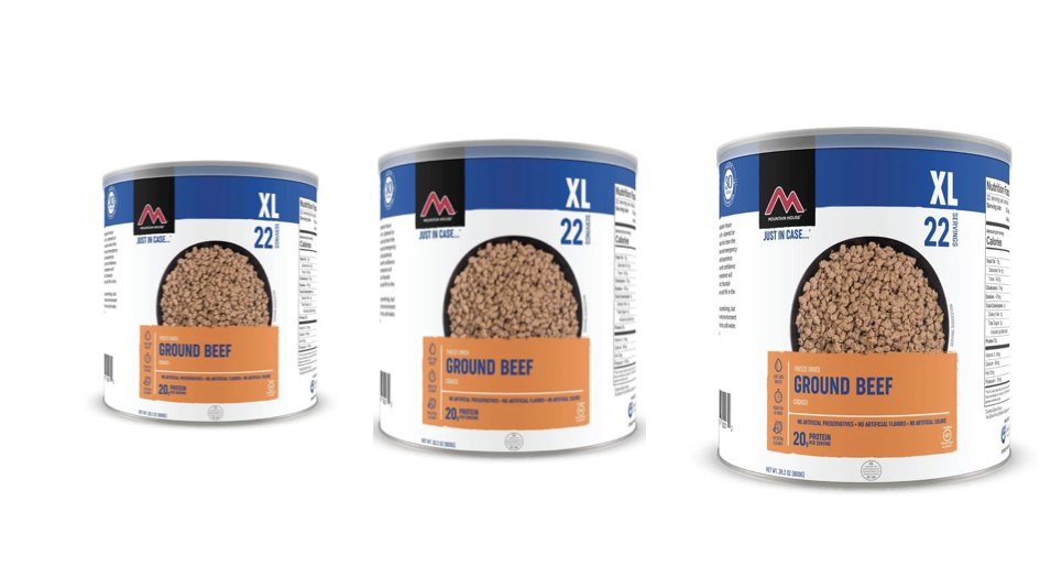 Mountain House Freeze Dried Ground Beef #10 Can -3 Cans