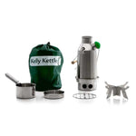 Kelly Kettle® Trekker Basic Kit – Stainless Steel Camping Kettle Fishing, Scouts, Hunting, Emergencies, Hurricanes,Tornados